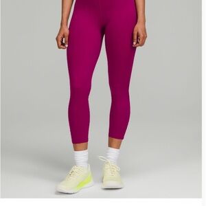 lululemon athletica Base Pace High Rise Crop 23” in Magenta Purple